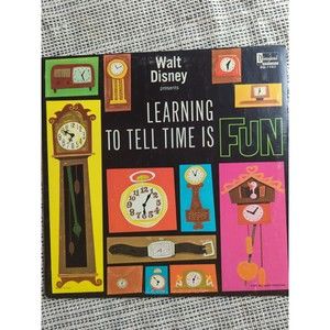 Walt Disney presents LEARNING TO TELL TIME IS FUN Disneyland Records LP 1964